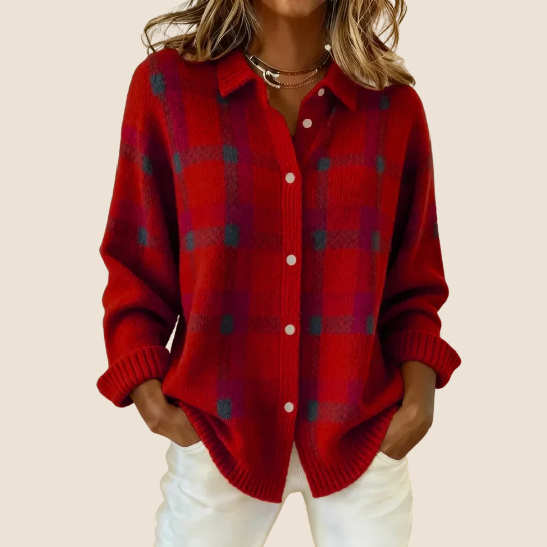 Emily | Soft Retro Check Sweater