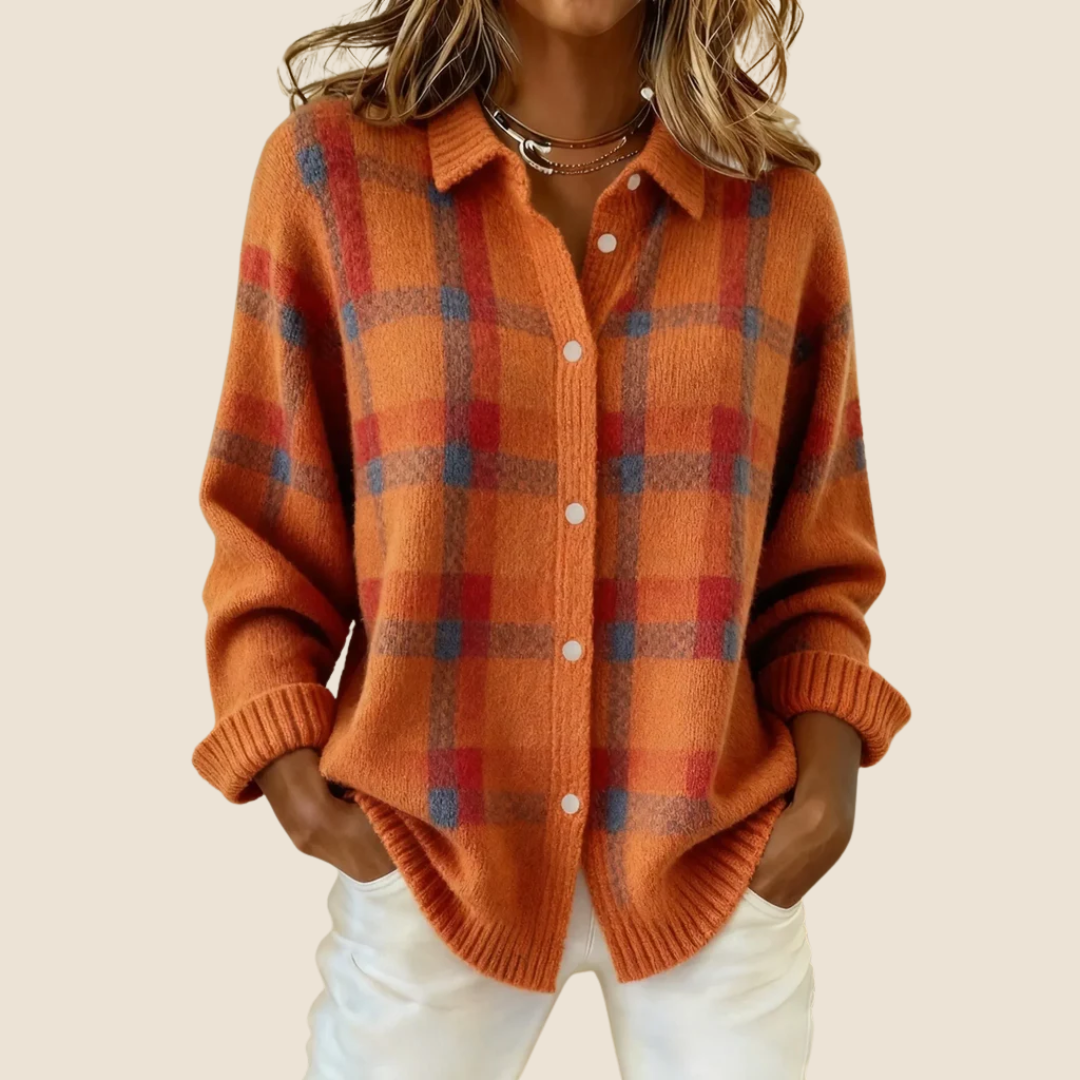 Emily | Soft Retro Check Sweater