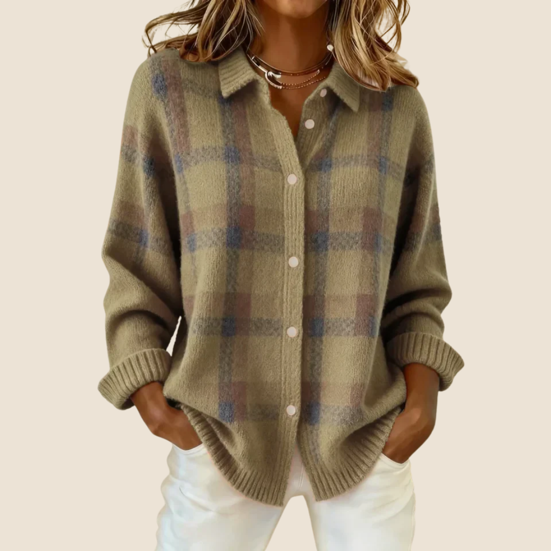 Emily | Soft Retro Check Sweater