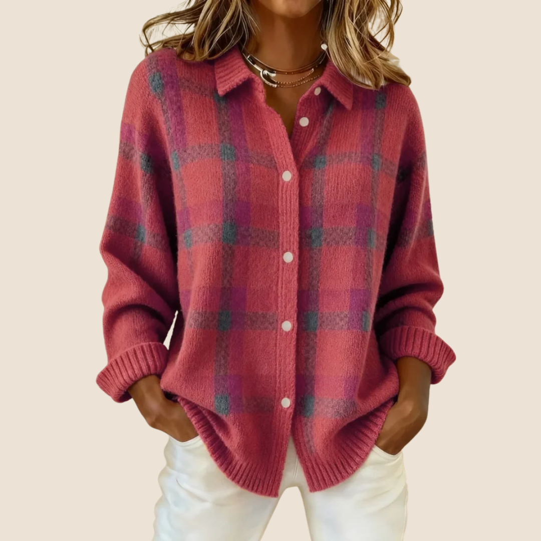 Emily | Soft Retro Check Sweater