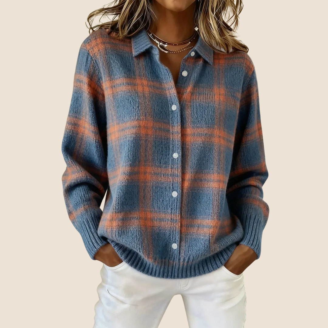 Emily | Soft Retro Check Sweater