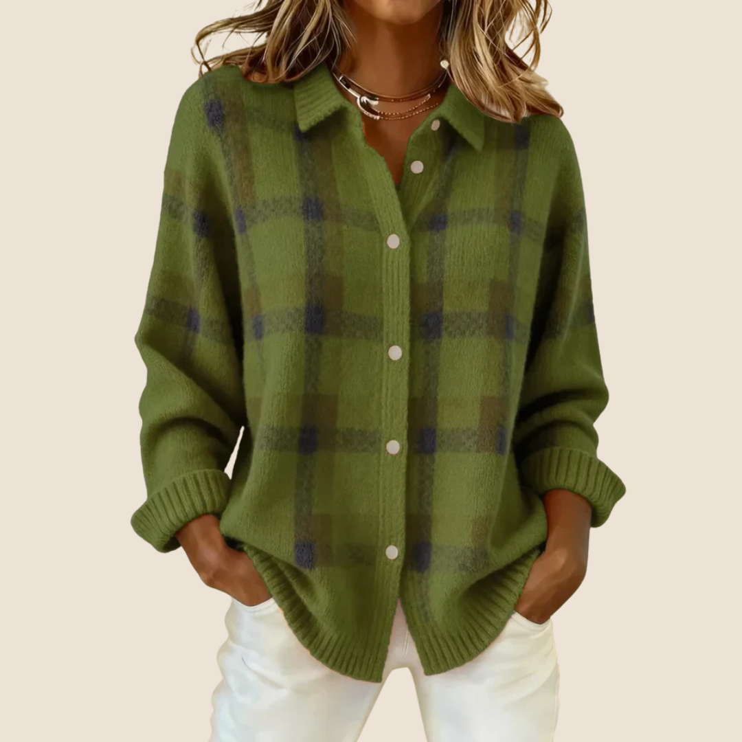 Emily | Soft Retro Check Sweater