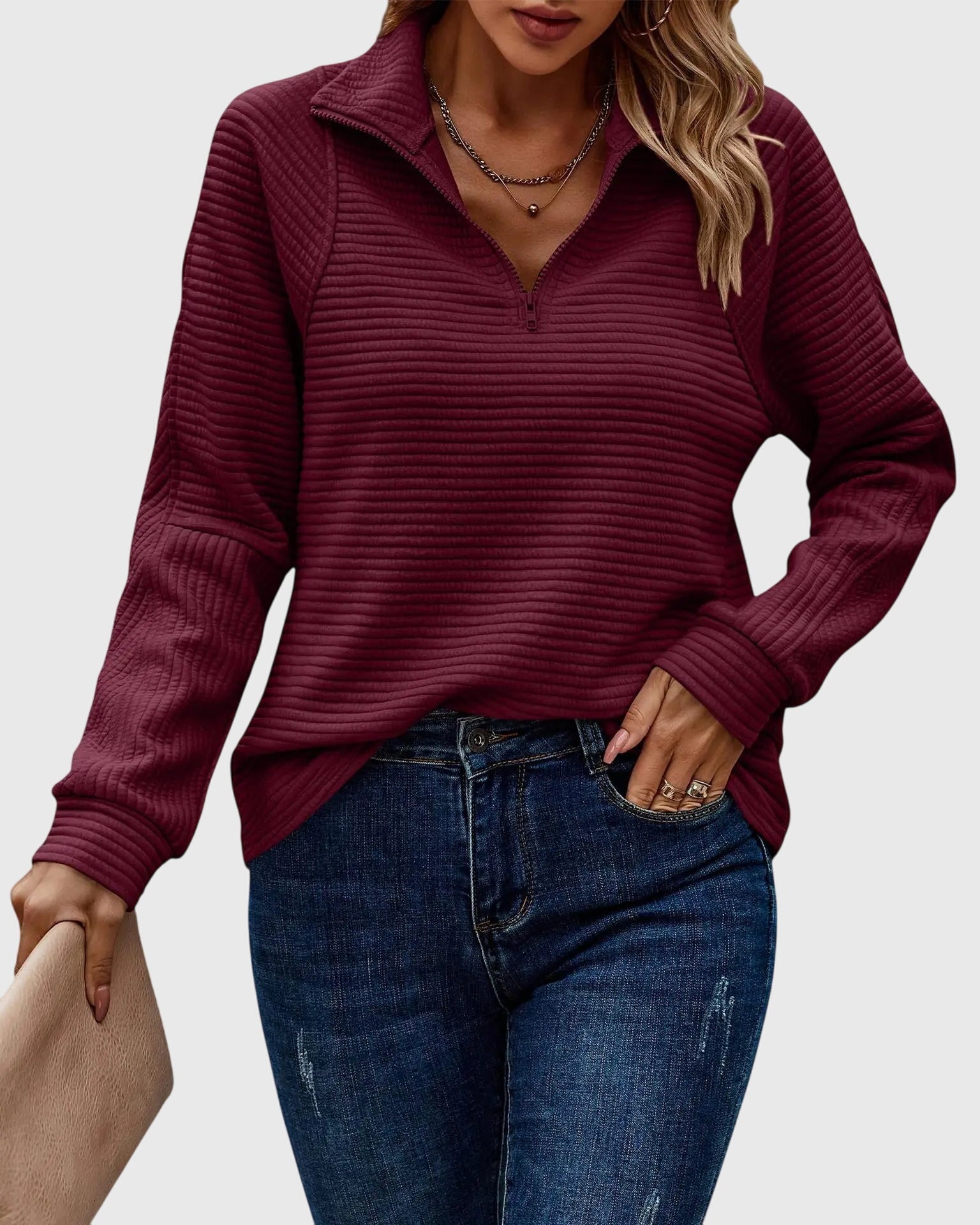 Olivia | Half-Zip Pullover