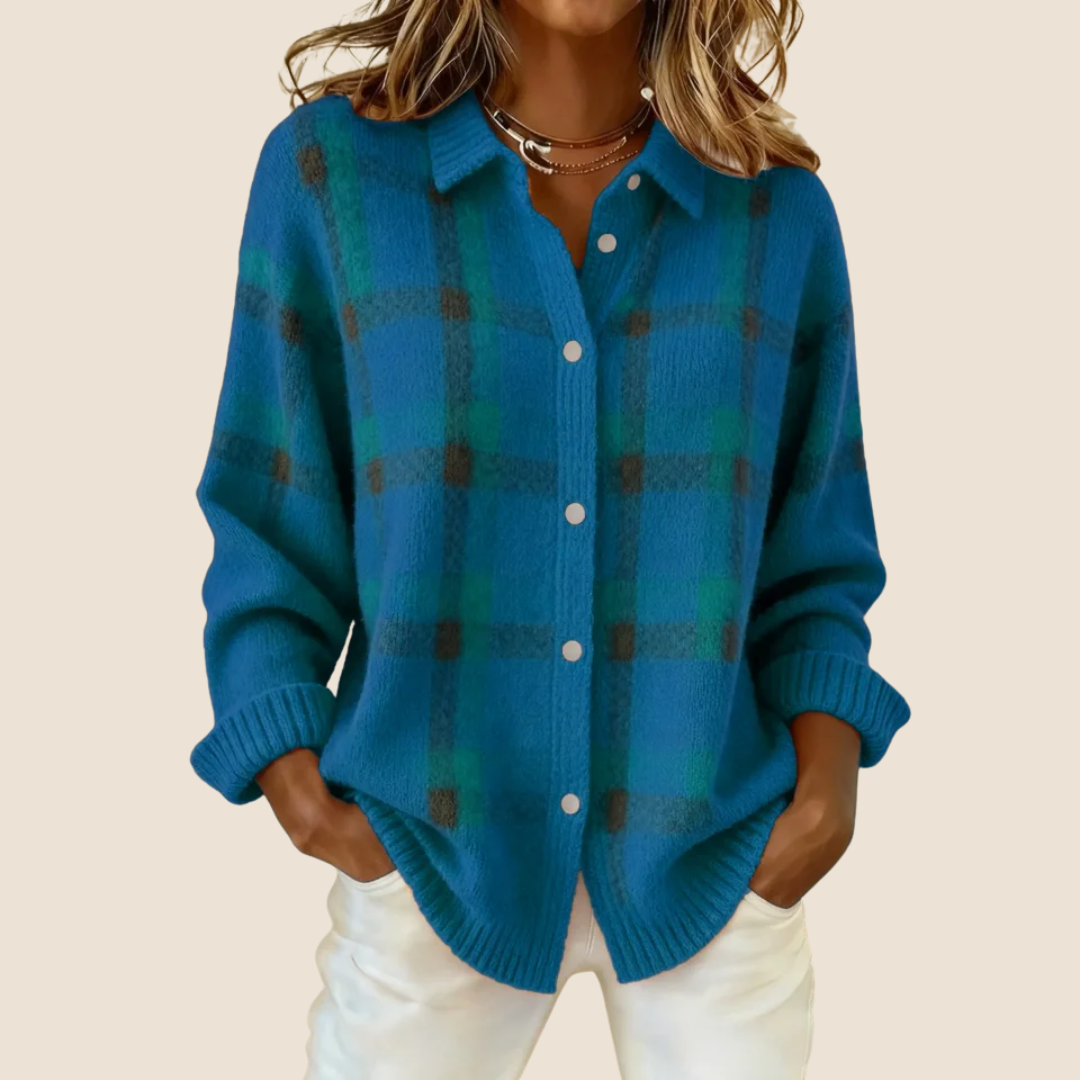 Emily | Soft Retro Check Sweater