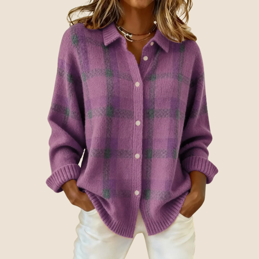 Emily | Soft Retro Check Sweater